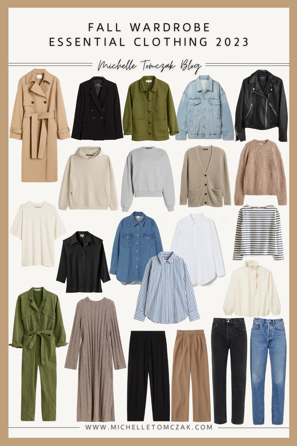 Fall Wardrobe Essentials + Statement Pieces 2023 - Michelle Tomczak